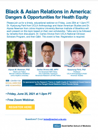 Black & Asian Relations in America: Dangers & Opportunities for Health Equity