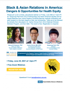 Read more about the article Black & Asian Relations in America: Dangers & Opportunities for Health Equity