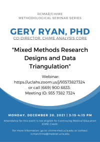 December 2021 Methods Seminar